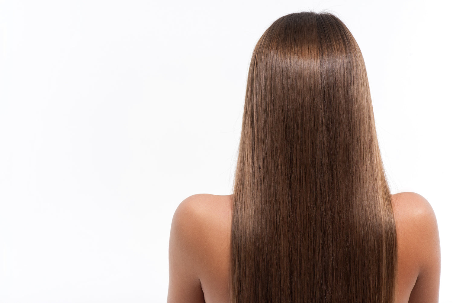 long silky brown hair